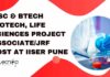 MSc & BTech Biotech Jobs