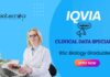 IQVIA Hiring BSc Biology Graduates | Apply for Clinical Data Specialist Role
