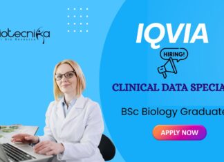 IQVIA Hiring BSc Biology Graduates | Apply for Clinical Data Specialist Role