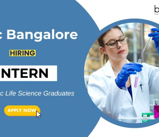 Internship Opportunity at IISc Bangalore Life Science Graduates Apply Now (1)