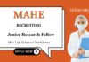 JRF Position Jobs at Manipal Academy of Higher Education MSc Life Science Candidates Apply Now 