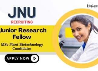 JRF Position Vacancies at JNU | MSc Plant Biotechnology Candidates Apply Now