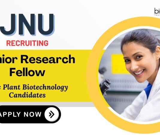 JRF Position Vacancies at JNU | MSc Plant Biotechnology Candidates Apply Now
