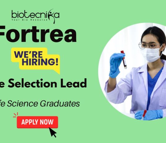 Job Vacancy at Fortrea in Bangalore | Life Science Graduates Apply for Site Selection Lead Role