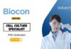 Jobs for PhD Graduates Apply Now for the Cell Culture Specialist Position