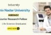JRF Position at SNU | Life Science Graduates Apply