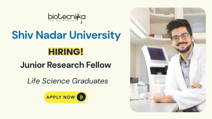 JRF Position at SNU | Life Science Graduates Apply