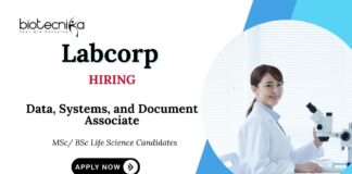Labcorp Life Science Jobs Apply Now for the Data, Systems, and Document Associate Position