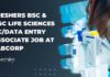 Freshers BSc & MSc Life Sciences QC Jobs