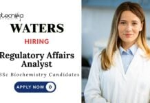 Latest Biochemical Jobs at Waters Corporation | Apply Now for Regulatory Affairs Analyst Role