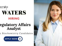 Latest Biochemical Jobs at Waters Corporation | Apply Now for Regulatory Affairs Analyst Role