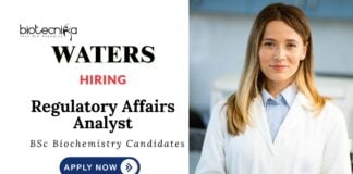 Latest Biochemical Jobs at Waters Corporation | Apply Now for Regulatory Affairs Analyst Role