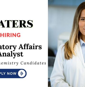 Latest Biochemical Jobs at Waters Corporation | Apply Now for Regulatory Affairs Analyst Role