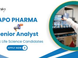  Analyst Job Role at Apotex | MSc Life Science Candidates Apply Now 