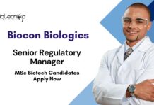 Life Sciences BSc & MSc Job Openings at Biocon Biologics