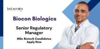 Life Sciences BSc & MSc Job Openings at Biocon Biologics