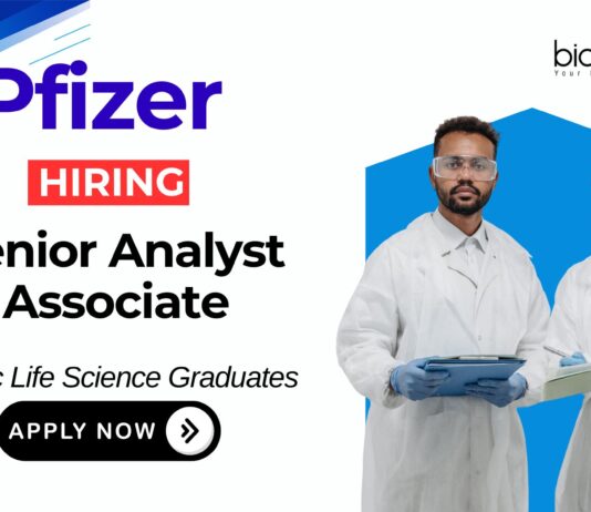 Recent BSc Life Science Jobs at Pfizer | Apply Now for Report Analyst Senior Associate Position