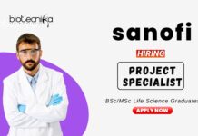 Recent Life Science Jobs at Sanofi | Apply Now for the Project Specialist Position