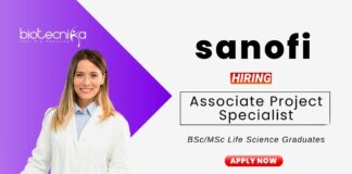 Latest Life Science Jobs at Sanofi Apply Now for the Associate Project Specialist Position