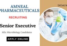 Latest Microbiology Jobs at Amneal Pharmaceuticals Apply Now for Senior Executive Role