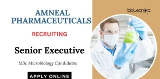 Latest Microbiology Jobs at Amneal Pharmaceuticals Apply Now for Senior Executive Role