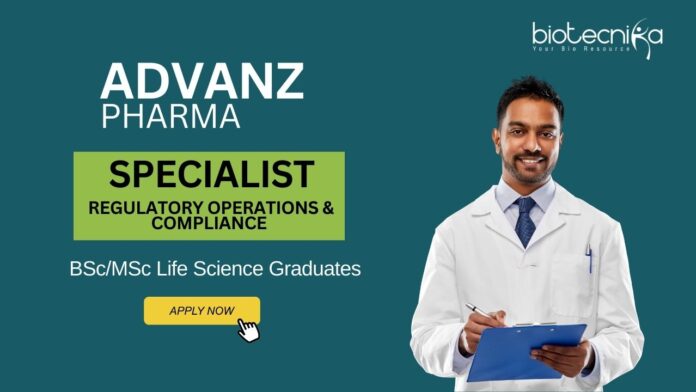 Life Science Job at Advanz Pharma BScMSc Graduates Apply Online (1)