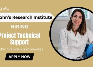 Life Science Job at St John's Research Institute Apply Now for Project Technical Support Role
