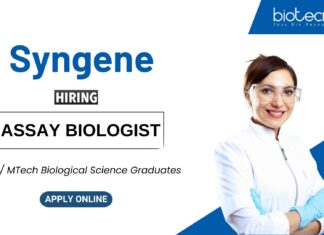 Life Science Job at Syngene MScMTech Graduates Apply Now for the Assay Biologist Role