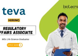 Life Science Job at Teva Pharmaceuticals MSc Graduates Apply Now for the Regulatory Affairs Associate Position