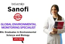 Sanofi Hiring BSc Graduates | Apply Now For Global Environmental Monitoring Specialist Role