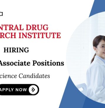 Life Science Jobs at Central Drug Research Institute Apply Now for Project Associate Positions