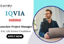 Life Science Jobs at IQVIA | Apply Now for Associate Project Manager Role
