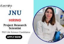 Life Science Jobs at JNU Apply Now for Project Research Scientist Position