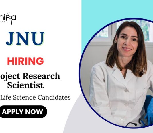 Life Science Jobs at JNU Apply Now for Project Research Scientist Position