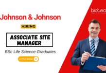 Life Science Jobs at Johnson & Johnson Apply Now for the Associate Site Manager Position