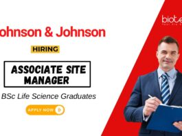 Life Science Jobs at Johnson & Johnson Apply Now for the Associate Site Manager Position
