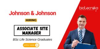 Life Science Jobs at Johnson & Johnson Apply Now for the Associate Site Manager Position