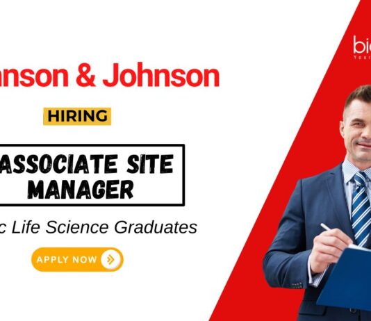 Life Science Jobs at Johnson & Johnson Apply Now for the Associate Site Manager Position