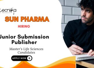 Life Science Jobs at Sun Pharma Apply Now for Junior Submission Publisher Role