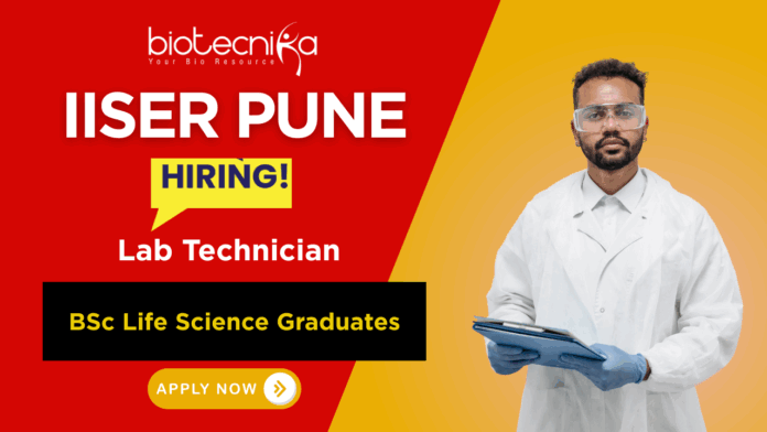 Life Science Lab Technician Job at IISER | Apply Now