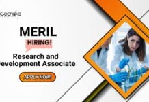 MSc Biotech Jobs at Meril l Apply Now for Research And Development Associate