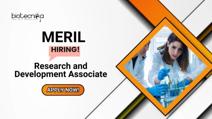 MSc Biotech Jobs at Meril l Apply Now for Research And Development Associate