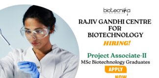 MSc Biotechnology Jobs at RGCB | Apply Now For The Project Associate Role