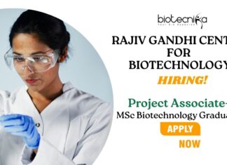 MSc Biotechnology Jobs at RGCB | Apply Now For The Project Associate Role