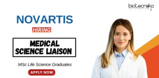 Medical Science Liaison Job at Novartis MSc Graduates Apply Now 