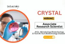 Microbiology Jobs at Crystal Crop Protection MSc Graduates Apply Now for the Associate Research Scientist Position