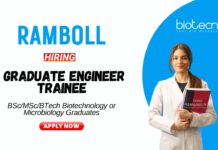 Microbiology Jobs at Ramboll BScMSc Graduates Apply Now for the Graduate Engineer Trainee Position