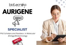 Molecular Biology Job in Hyderabad | PhD Scholars and Postdocs Apply at Aurigene