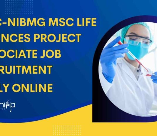 Life Sciences MSc Vacancies Recent at BRIC-NIBMG 