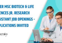 MSc Biotech & Life Sciences Vacancies at NIPER